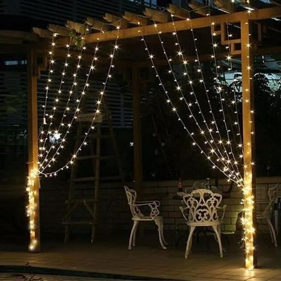 Sepet Bizde ® 2x2 Metre 320 Led 8 Fonskiyonlu Dekoratif Led Günışığı Perde