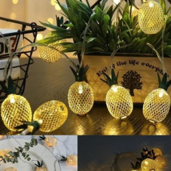 Sepet Bizde ® Dekoratif Pilli Pineapple Ananas Pilli Şerit Led Işık (1 Metre)