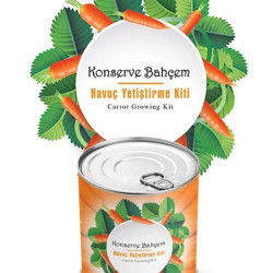 Sepet Bizde ® Konserve Bahçem Evde Konservede Havuç Yetiştirme Büyütme Kiti