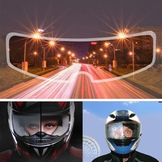 Sepet Bizde ® Buğu Önleyici Motosiklet Kaskı Vizörü Su Geçirmez Dayanıklı Çizik Koruma Lens Filmi