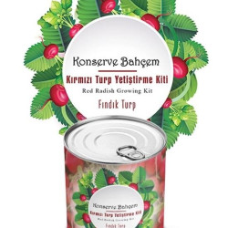 Sepet Bizde ® Konserve Bahçem Evde Konservede Fındık Turp Yetiştirme Kiti