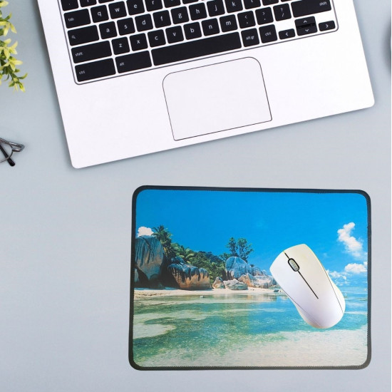 Sepet Bizde  ® 25x32 cm Küçük Boy Mouse Pad Manzara Ada