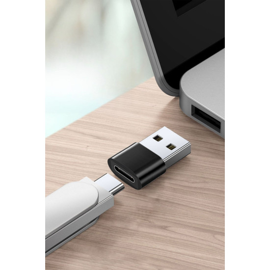 Sepet Bizde ® USB'den TYPE-C 'ye Dönüştürücü Adaptör Veri Aktarımı Sağlayıcı Şarj Data Çevirici