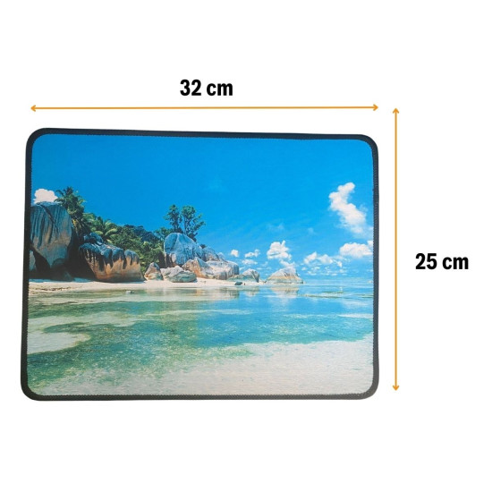 Sepet Bizde  ® 25x32 cm Küçük Boy Mouse Pad Manzara Ada