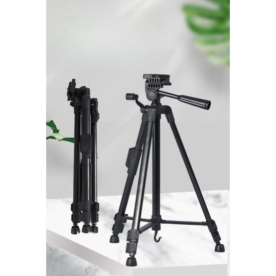 Sepet Bizde ® Telefon ve Fotoğraf Makinası Takılabilen Bluetooth Kumandalı 146 cm Tripod