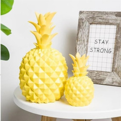 Sepet Bizde ® Ananas Şeklinde Desenli Büyük Boy Pilli Masa ve Gece Lambası