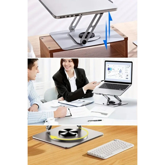 Sepet Bizde ® 360 Derece Dönebilen Hava Aldıran Laptop Standı