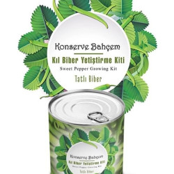 Sepet Bizde ® Konserve Bahçem Evde Konservede Tatlı Sivri Biber Yetiştirme Kiti