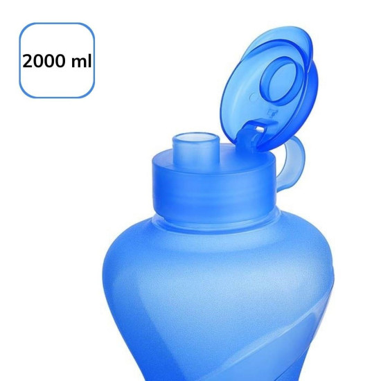 Sepet Bizde ® 2000ML Kapasiteli Sporcu Tipi Suluk Pratik El Matarası TP-487