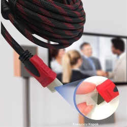 Sepet Bizde ® HDMI Kablosu HDTV Bilgisayar Uydu Görüntü Ses Full HD Sargılı Görüntü Aktarma Kablosu