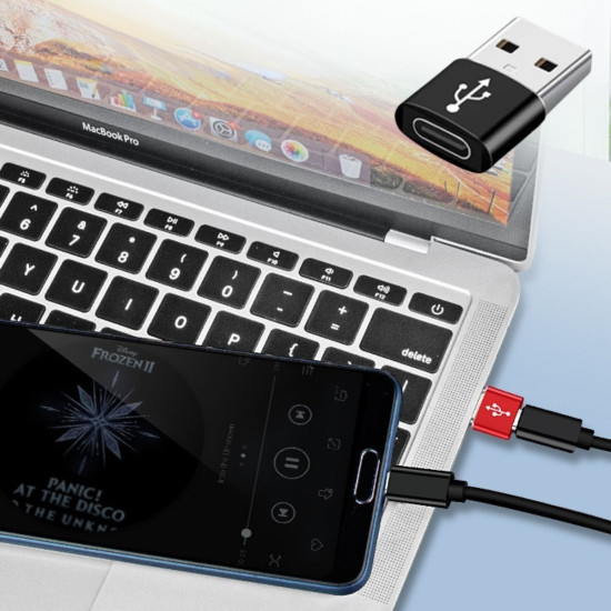 Sepet Bizde ® USB'den TYPE-C 'ye Dönüştürücü Adaptör Veri Aktarımı Sağlayıcı Şarj Data Çevirici