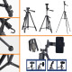 Sepet Bizde ® Telefon ve Fotoğraf Makinası Takılabilen Bluetooth Kumandalı 146 cm Tripod