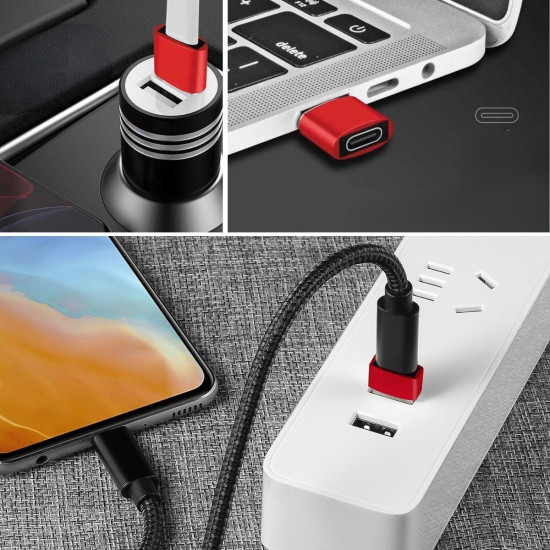 Sepet Bizde ® USB'den TYPE-C 'ye Dönüştürücü Adaptör Veri Aktarımı Sağlayıcı Şarj Data Çevirici