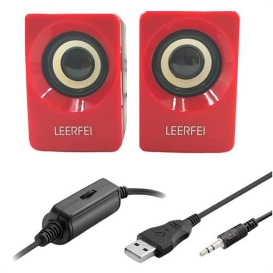 Sepet Bizde ® N62 1+1 Multimedia USB ve Jacklı Mini Hoparlör Yüksek Stereo Ses Sistemi