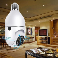 Sepet Bizde ® WiFi 360 Panoramik Ampul Kamera Gece Görüş Ses Akıllı Hareket Algılayıcı