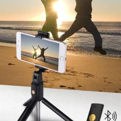 Sepet Bizde ® Sabitlenebilir Cep Telefon Tutucu  Ayarlanabilir Taşınabilir 3 Ayaklı Tripod Selfie Çubuğu