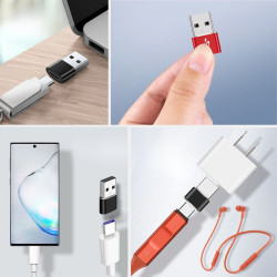 Sepet Bizde ® USB'den TYPE-C 'ye Dönüştürücü Adaptör Veri Aktarımı Sağlayıcı Şarj Data Çevirici